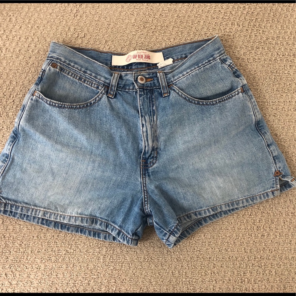High waisted Gap Blue Jean Shorts